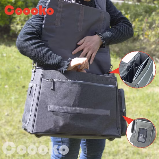 Рюкзак для подгузников премиум-класса из искусственной кожи, коричневый рюкзак для подгузников с пеленальной подушкой. Стильный дизайн. Детская сумка из веганской кожи. Сумка для подгузников.