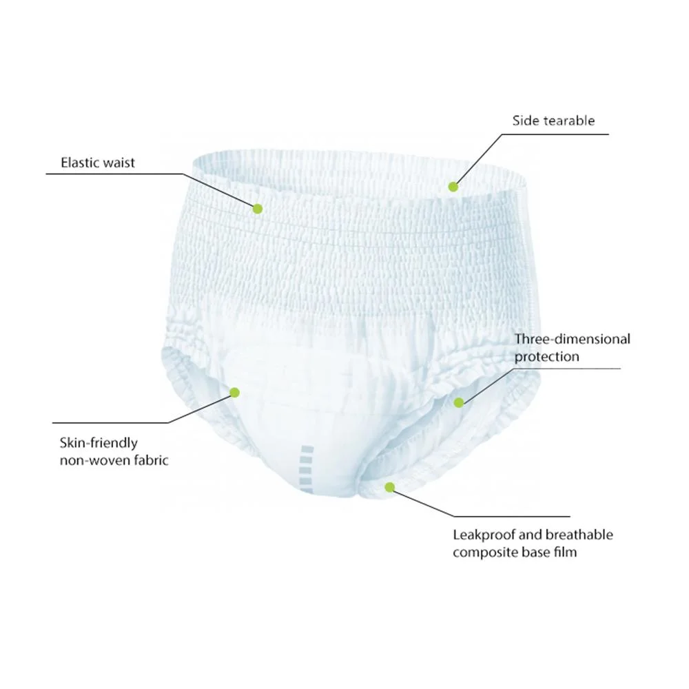 Wholesale Good Absorption Cloth-Like Back Sheet Dry Surface Incontinence Adult Pull up Diaper